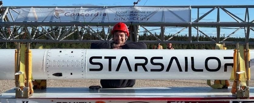 Shua with Starsailor rocket